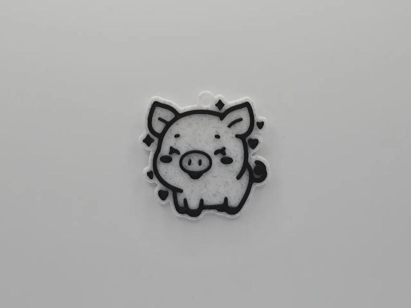 Cute Pig Keychain   