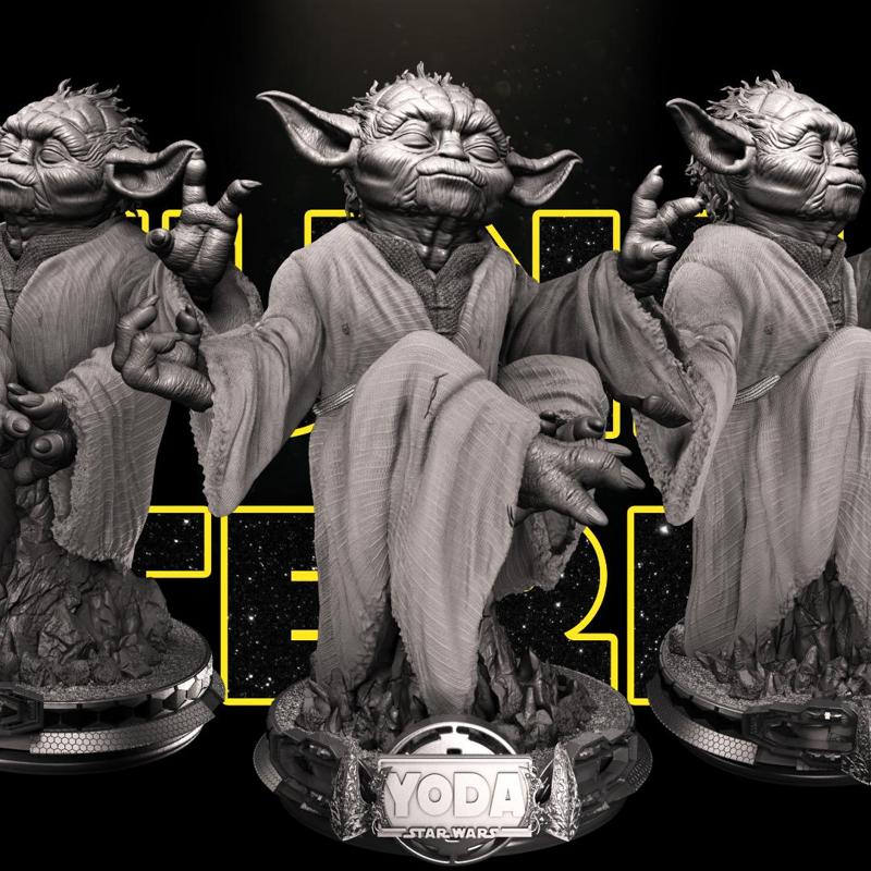 YODA SCULPTURE - TESTED AND READY FOR 3D PRINTING