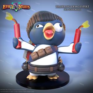 Waddling Demolishion Expert Miniature - Pre-Supported