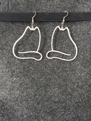 Cute cat earrings   