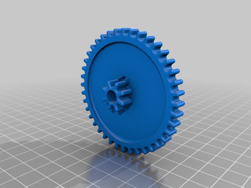 Double Gear With 8 and 40 Teeth