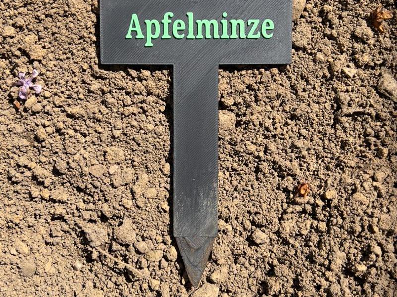 Apple-Mint Plant sign/Plant Sign