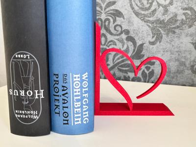 Heart Bookend Minimalistic for Valentines Day