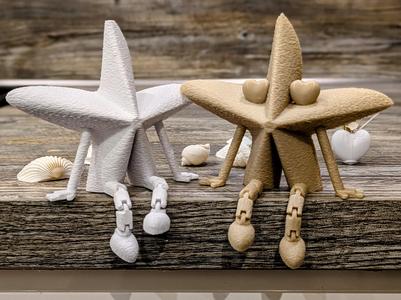 Articulated Starfish with Optional Heart Eyes