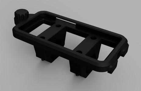 Cell phone mount for bicycle