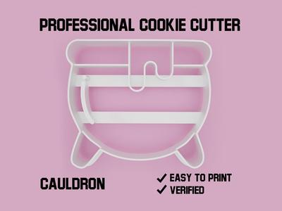 Cauldron cookie cutter