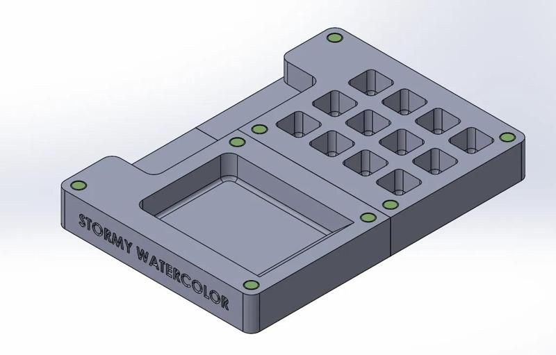 Watercolor mini Palette 12 colors   