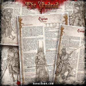 The Undead DnD 5 Character StatBlocks