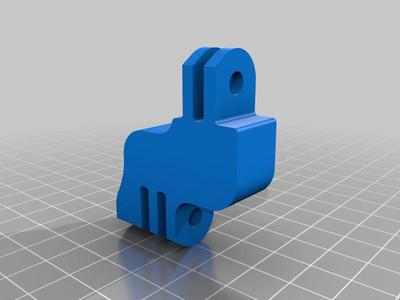 GoPro Hero lens offset bracket