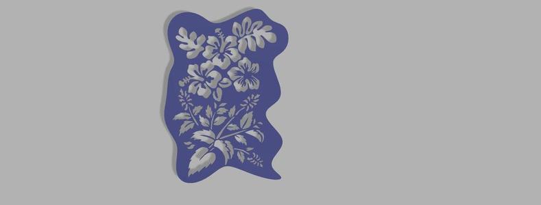 Flowers stencil