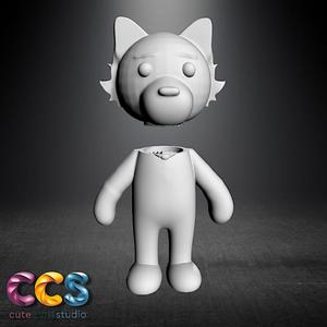 Grinder Lobo Chibi Plush Wolf