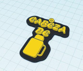 Milei thermos head key chain