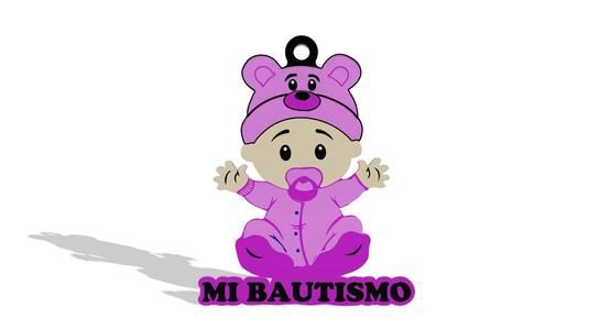 My Baby Baptism Key Ring