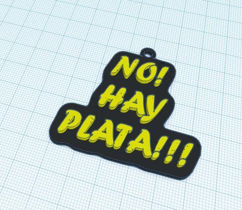Keychain Javier Milei no hay plata - keychain no hay plata Javier Milei