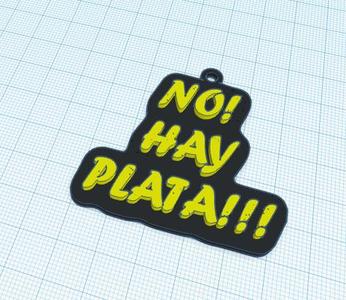 Keychain Javier Milei no hay plata - keychain no hay plata Javier Milei