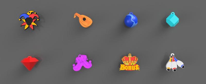 Joker's Jewels keychains