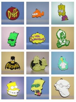 The simpsons KeyChain Pack / Pack llavero de Los Simpsons