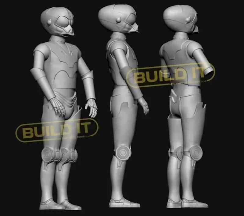 RA7 Death Star droid full size statue STL