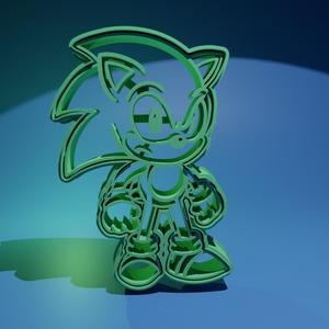 Sonic cookie cutters x2