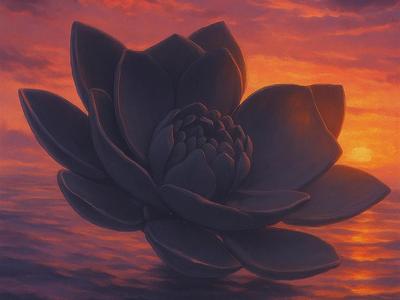 Lotus flower incense stick holder