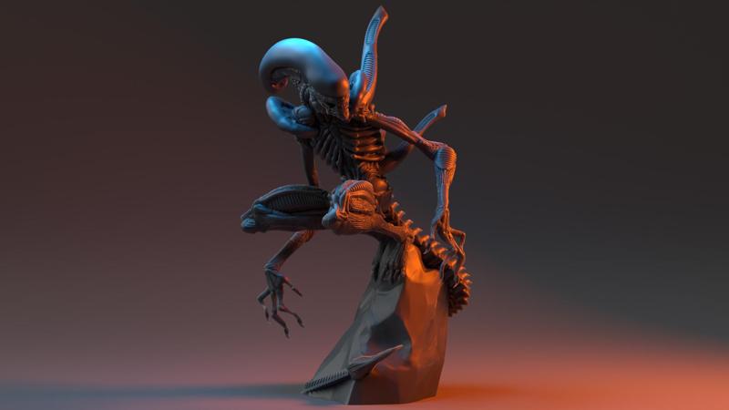 Xenomorph Alien 3D Printed Collectible Statue