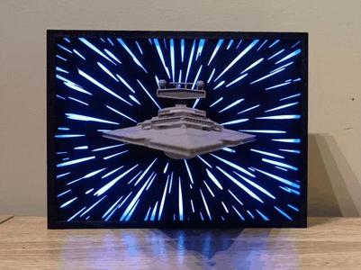 Star Wars Star Destroyer with LED Hyperspace 