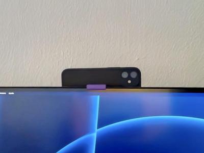 Iphone holder webcam