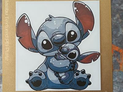 "Stitch" with Baby Inspired 4 Color Hueforge Art
