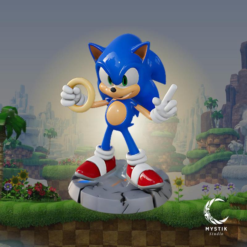 Sonic Sega- Adorable blue hedgehog figure