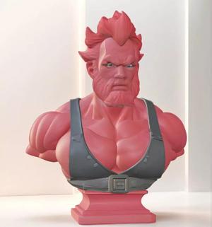 Akuma Bust 3D Model STL Printable