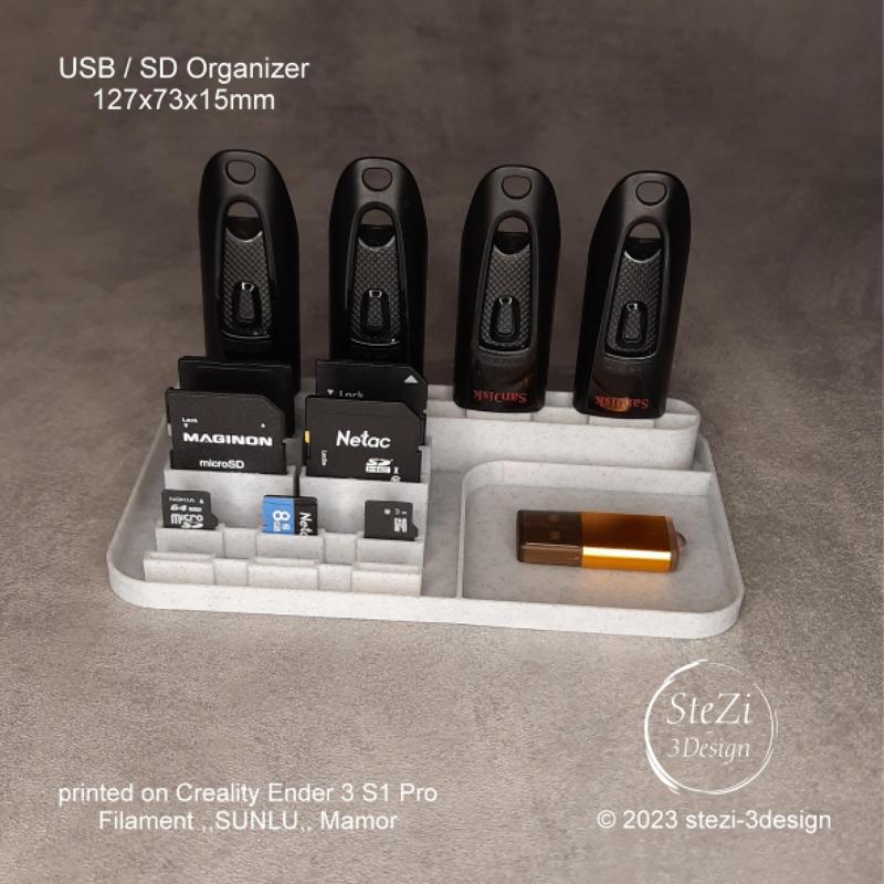 USB stick / SD card / SD card / Micro SD organizer holder