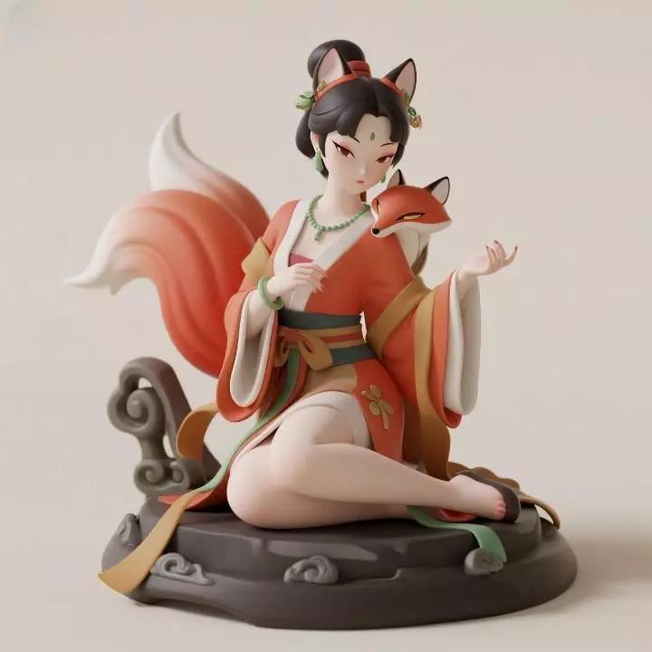 883 Fox Spirit Woman in Pu Song Ling Style beast