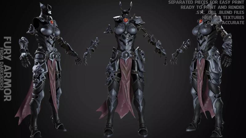 Darksiders 3 Fury Armor for Cosplay