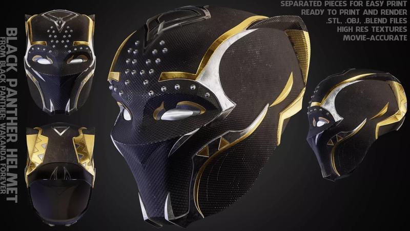 Black Panther Shuri Helmet for Cosplay