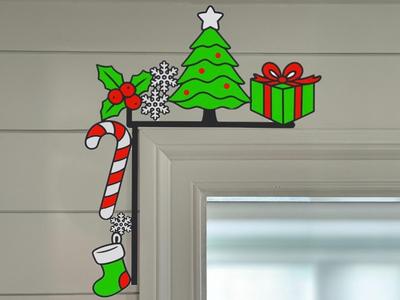 christmas door corner