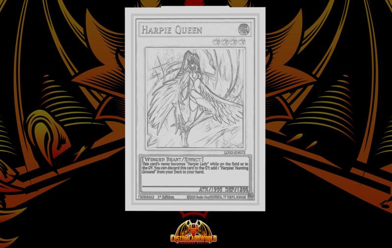 YUGIOH 3D CARD - Harpie Queen