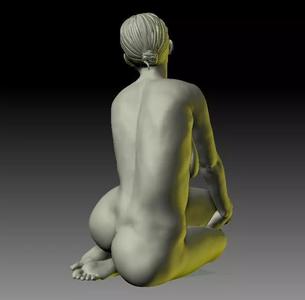 Johanna Nude female figurine for 3D printing