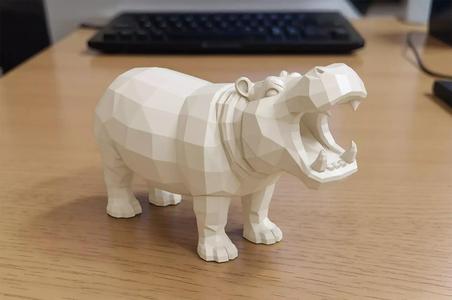 Hippo Low-Poly 3D Printable