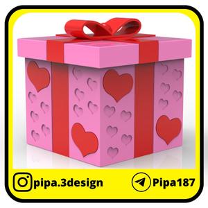 CHRISTMAS BOX - CONTAINER - CANDY BOX - HEART