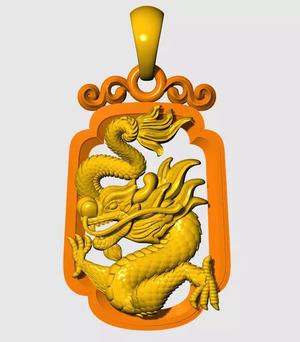 Optional pendant or Chinese Dragon relief set 20