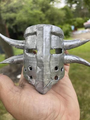 Four horned knight helmet for chicken