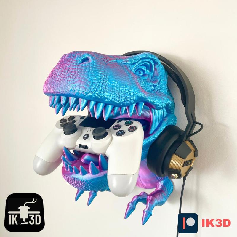 T-REX DINOSAUR HEAD WALL MOUNT NO SUPPORTS