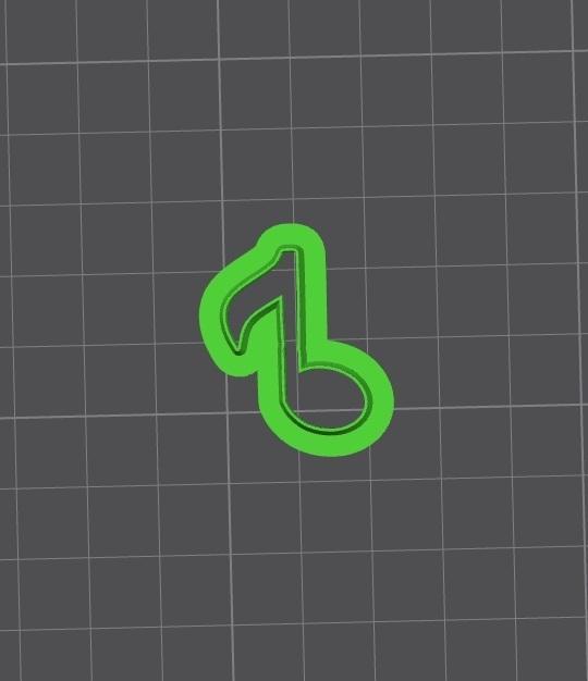 Pack Cutter polymer clay / cookies shape Musical note #2