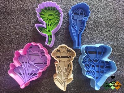 Cookie cutters-Flowers-