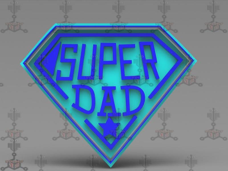 SUPER DAD FATHER'S DAY COOKIE CUTTER