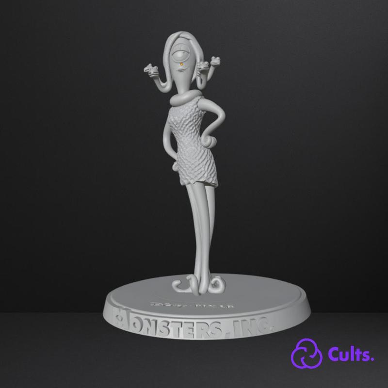 💜 Celia Mae Fan Art | Decorative Figure for 3D Printing | 160 mm Charm 🐍👁️