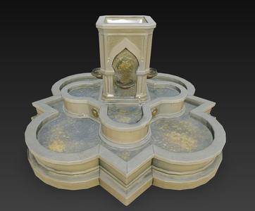 Decorative water fountain central garden style Model Making Dioramas Model kits