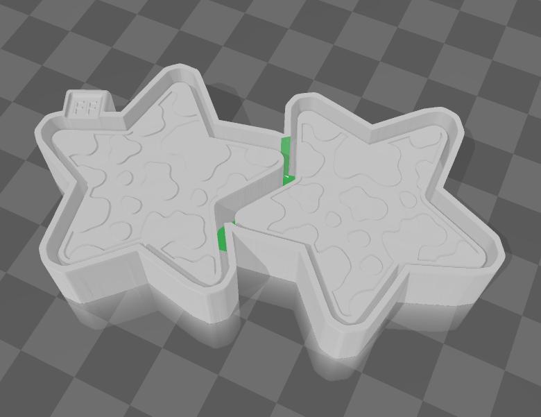 Star Cow Print Vent Freshie Mold