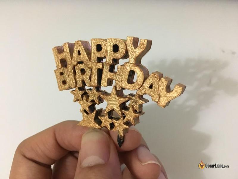 "Happy Birthday" Cake Topper Sign