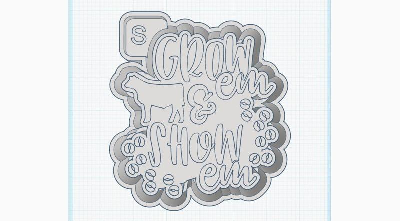 Grow em Show em Steer Freshie mold